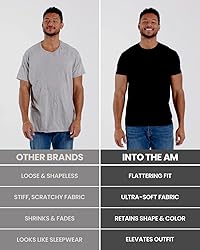 INTO THE AM Premium Men's Fitted Crew Neck Plain