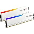 G.SKILL Ripjaws M5 Neo RGB Series (AMD Expo) DDR5 RAM 32GB (2x16GB) 6000MT/s CL36-48-48-96 1.25V Desktop Computer Memory UDIMM - Matte White (F5-6000J3648D16GX2-RM5NRW)