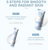 LAIKOU Skincare Set 5pc Milk Cleanser Day Night Eye Sunscreen Gift view 8