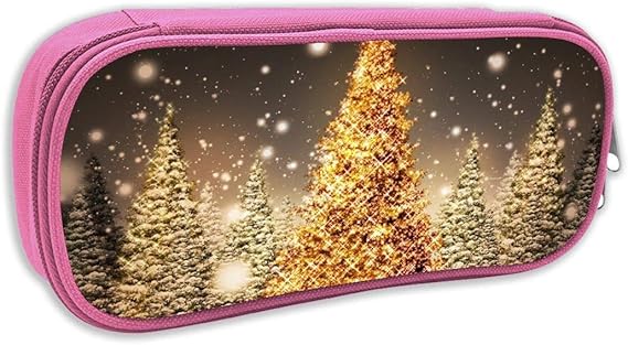 Amazon Co Jp Mei クリスマスツリー キラキラ 文房具 筆箱 ペンケース ペンポーチ ペンホルダー 化粧ポーチ 学生 社会人用 かわいい柄 ファスナー付き 三色 服 ファッション小物