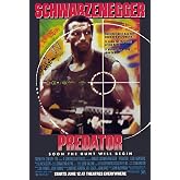 BUY ART FOR LESS Officially Licensed Predator 1987 Target Arnold Schwarzenegger Art Poster - 36 x 24 Inch - Decorative Print - Poster Paper - Ready to Frame