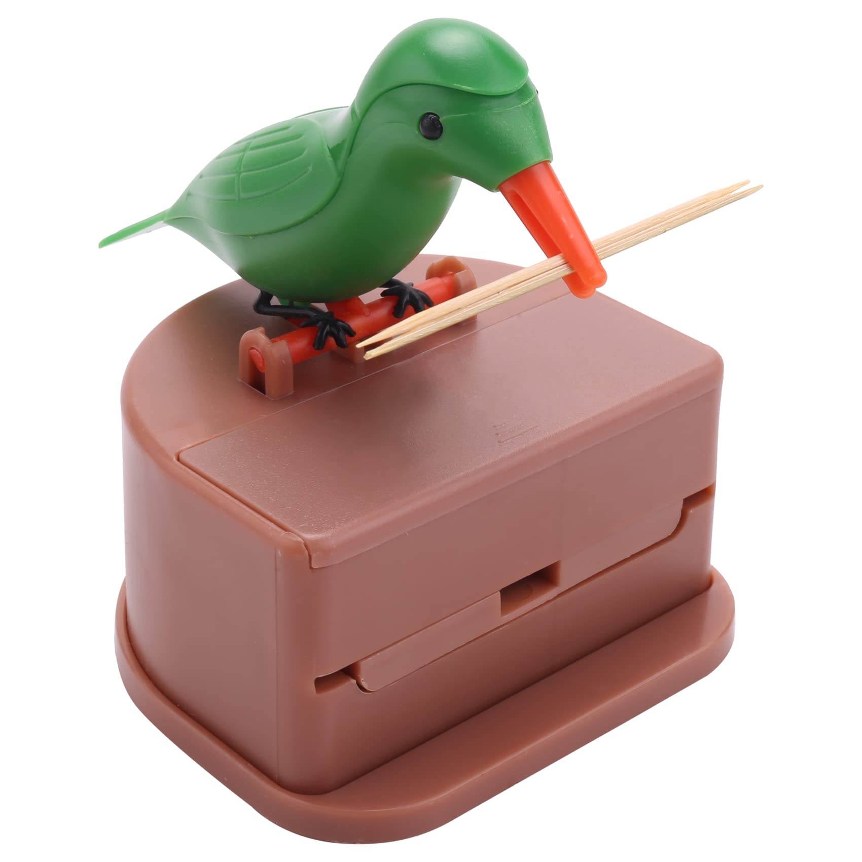 Bopfimer Funny Toothpick Dispenser Bird, Automatic Bird Toothpick Box, Toothpick Holder Bird, Cocktail Stick Dispenserird Bird