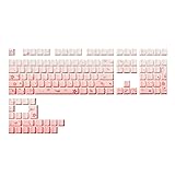 YUNZII Sakura PBT Keycaps, 131-key Double Shot/Dye