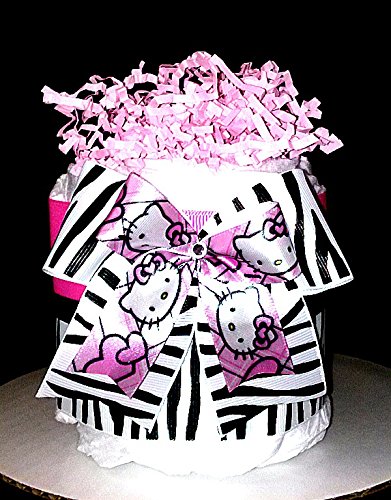 hello kitty diaper cake