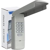 Universal Garage Door Opener Keypad for Liftmaster Chamberlain Craftsman Linear Genie Multicode Stanley Wayne Dalton Openers Learn Button &amp; Dip Switch, Wireless Keyless Entry Outside Garage Remote