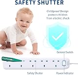 PARTH 5 Way Extension Lead 5M Surge Protected UK Plug Power Strip 13A Switch view 7