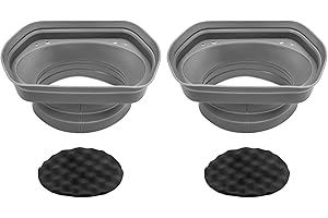 RECOIL SPB68 Foldable Silicone 6X8” Car Speaker Baffle Kits with Egg Crate Foam, for Sound Quality Improvement and Speaker Pr