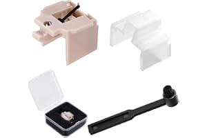 Record Player Needle Replacement for Audio-Technica, Diamond Stylus with Brush Compatible with Audio-Technica AT-LP60X AT-LP6