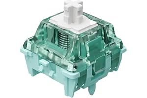 KUTETHY GATERON Magnetic Jade Pro Keyboard Switches, Linear Factory Pre-lubed Freely Setting Pre-Travel 20mm Longer Spring Key Switches for Magnetic Gaming Keyboard(108PCS)