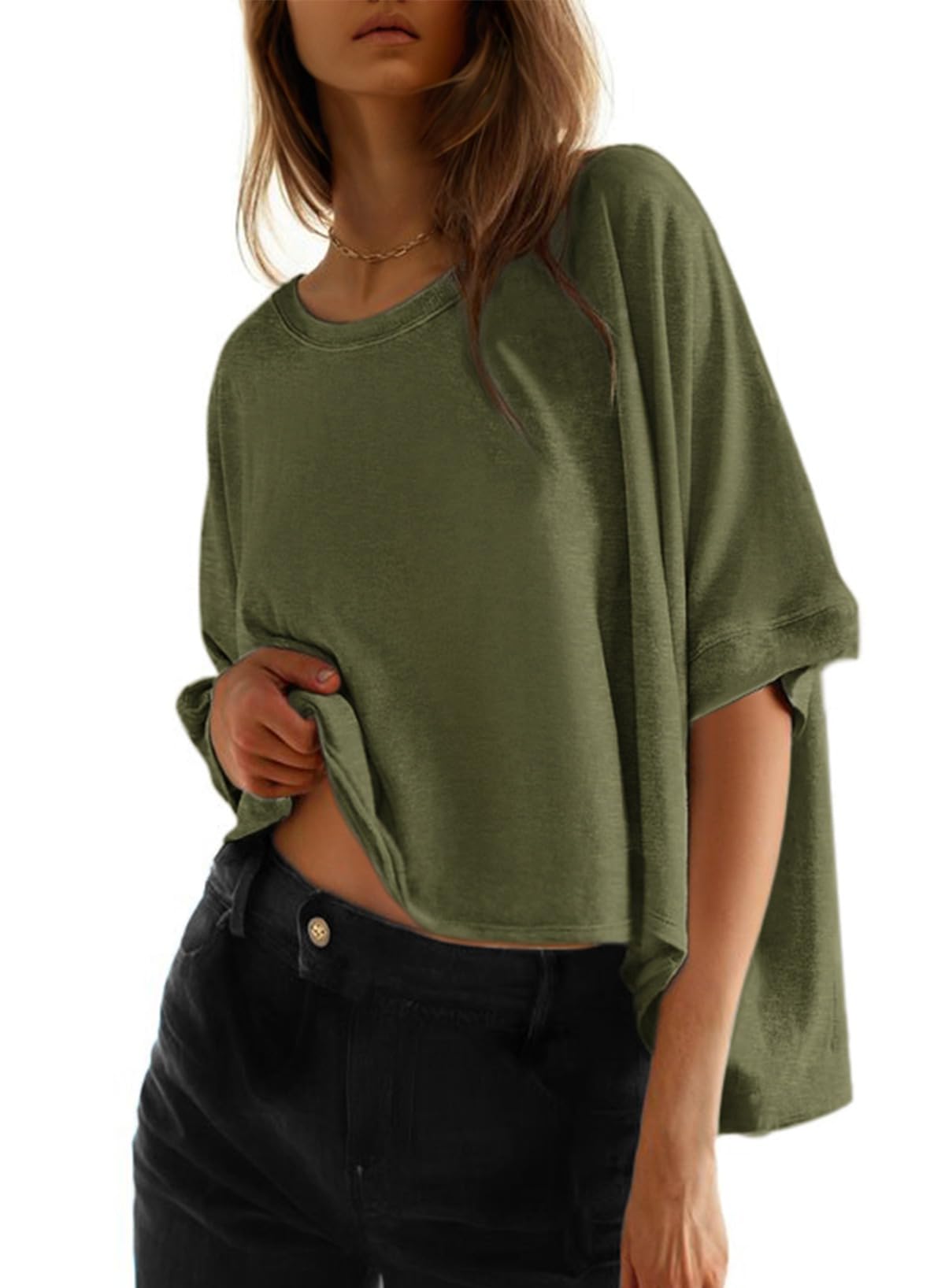 Dokotoo Summer Shirts For Women Plus Size Crop Womens Tops Trendy