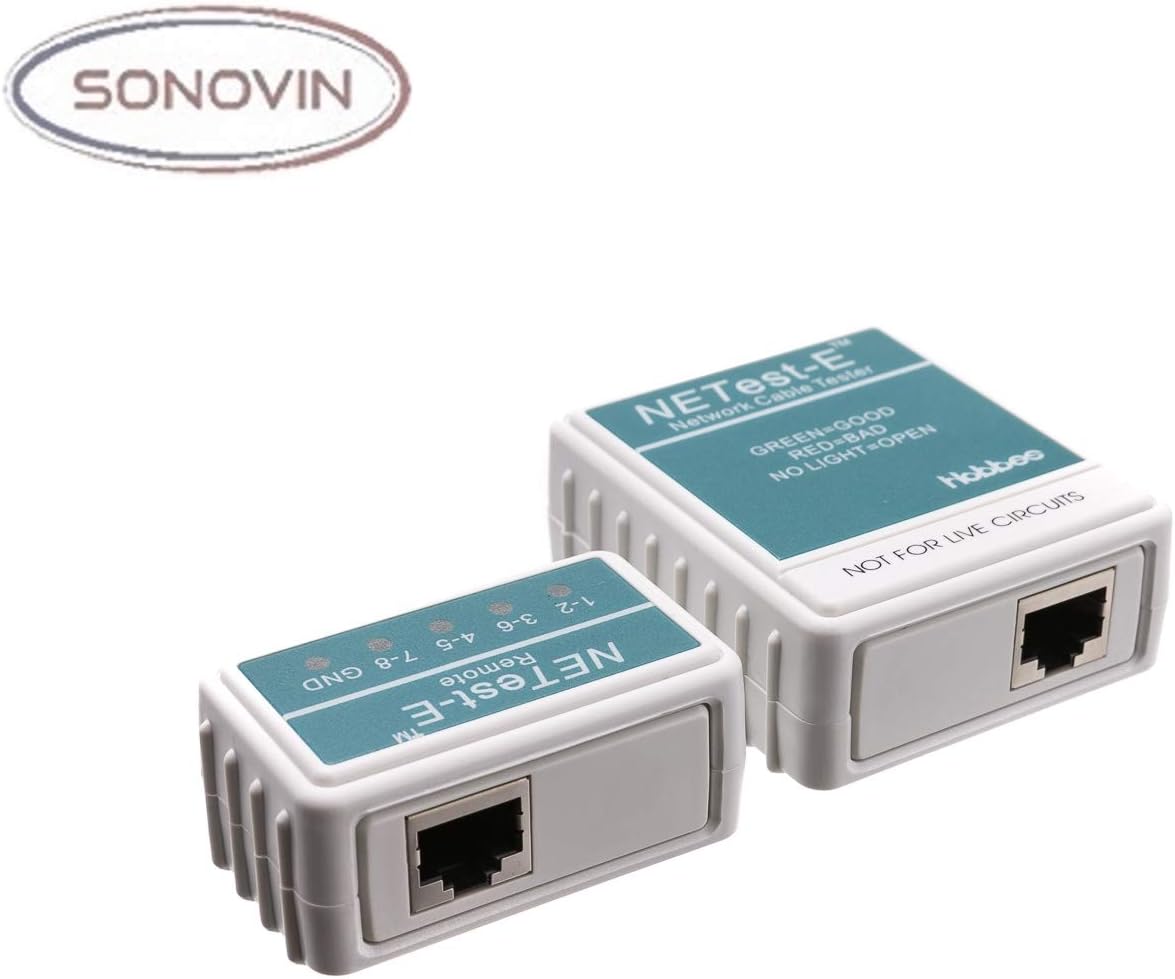 Industrial Electrical SONOVIN NETestE Network Cable Tester Tests Cat5e
