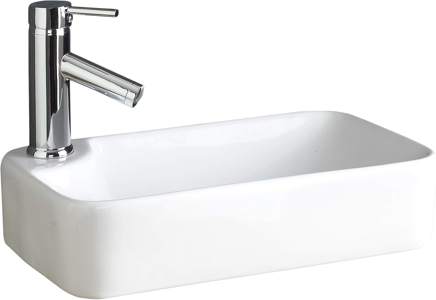 Clickbasin Narrow Countertop White Rectangular Ceramic Bathroom Sink 440mm X 250mm Torre Basin Amazoncouk Home Kitchen Clickbasin Narrow Countertop White Rectangular Ceramic Bathroom Sink 440mm X 250mm Torre Basin Amazoncouk Home Kitchen