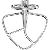 K45B Stainless Steel Flat Beater for KitchenAid Stand Mixer | Kitchen Aid Paddle Attachment Accessories, Fits 4.5-5 Quart Models, Polished, Dishwasher Safe