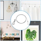 Hwtcjx 4 pcs Picture Hanging Wire Kit 1m Stainless Steel 20kg Load view 5