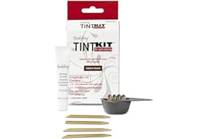 Godefroy Hair Color Kit for Spot Coloring Great For Small Areas Covers Up Gray Hairs Assorted Colors Available 4 Applicaion Kit, Medium Brown, 1 Count