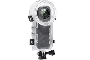 iEago RC Invisible Dive Case for Insta360 X4, Waterproof Case Underwater Photography Housing Depth Protective Case with Bracket for Insta360 X4, Waterproof Up to 50 m/164 ft
