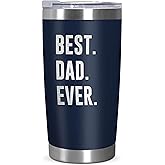 TEEZWONDER Gifts for Dad from Daughter Son - 20 oz Stainless Steel Insulated Coffee Tumbler with Lid - Birthday Gifts for Dad Who Wants Nothing, Mens Birthday Gift Ideas