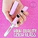 Glass Nail Files for Acrylic Nails, Crystal Nail File with Case- Premium Beauty Nail Filer by Bona Fide Beauty