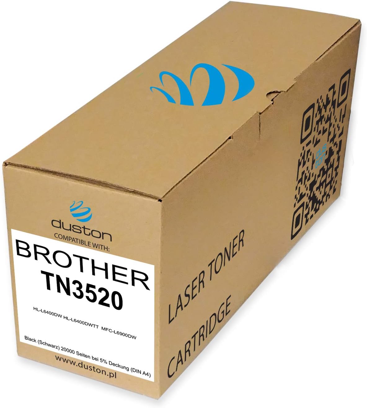 duston TN3520, TN-3520 Black Toner Compatible with Brother HL-L6400DW HL-L6400DWTT MFC-L6900DW