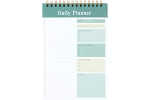 MSTONAL To Do List Notepad, 52 Sheets Undated Daily Planner 2024, 5.2"x7.8" Daily Planner Notebook, To Do List Planner for Home School/Office Supplies