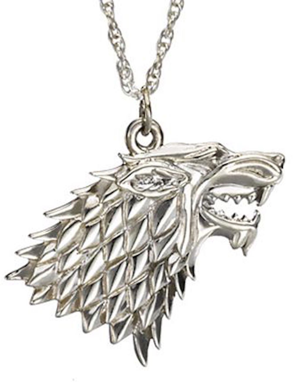 Noble Collection The GOT - Game of Thrones silver Stark Pendant