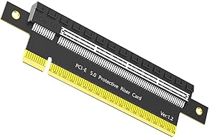 PCI-e 5.0 x16 Riser Cable Extender - 4-Layer PCB GPU/Graphics Card Vertical Mount Adapter, 16X Male to Female Extension for D