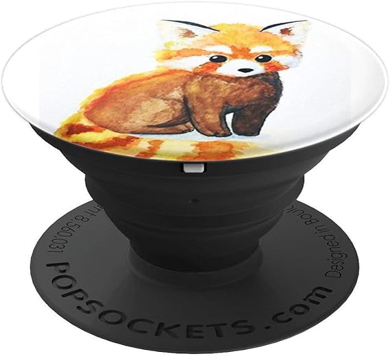 Amazon Com Cute Red Panda Pop Socket Animal Lover Cartoon Drawing