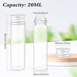 30 Pack 20ml Glass Sealed Bottles Empty Sample