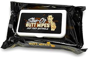 Steve-O's - Butt Wipes for Your Butthole | Plant-Based, Flushable Wet Wipes with Aloe Vera, Vitamin E, & Cucumber Extract (1 Pack)