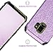 BENTOBEN Galaxy S9 Case, Samsung Galaxy S9 Case 2 in 1 Glitter Bling Hard PC Cover Coat Sparkly Shiny Leather Hybrid TPU Bumper Shockproof Protective Phone Cases for Samsung Galaxy S9, Purple