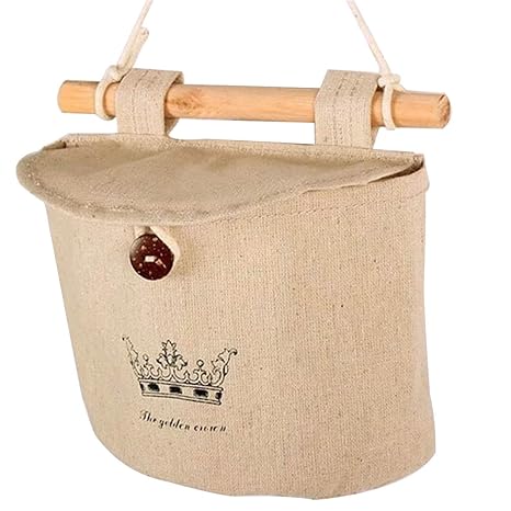 Gespout Baumwolle und Leinen Wand Lagerung Kleiderschrank Tür Tuch