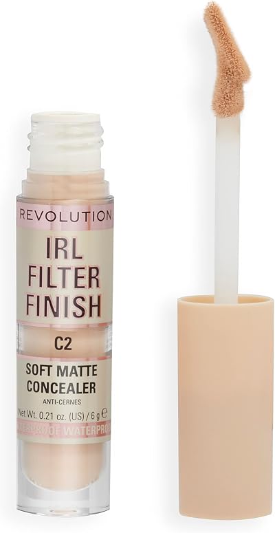 Makeup Revolution IRL Filter Concealer Medium to Full Coverage C2 6g