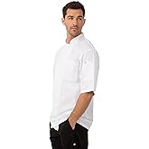 Chef Works Men's Montreal Cool Vent Chef Coat, White, Large