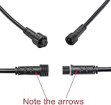 GEYUEYA Home 2 Pin Extension Cable 1M for Decking Lights 5 Pack view 4