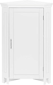 RiverRidge Somerset Single Door Corner Floor Cabinet, White