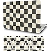 Hard Case Compatible with MacBook Air 13 inch 2020 2019 2018 Release M1 A2337 A2179 A1932, Plastic Hard Shell Protective Laptop Cover and Keyboard Skin for 13.3" MacBook Air, Checkerboard