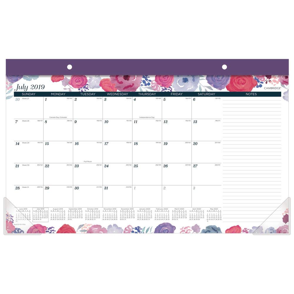 Best purple desk calendar 2018