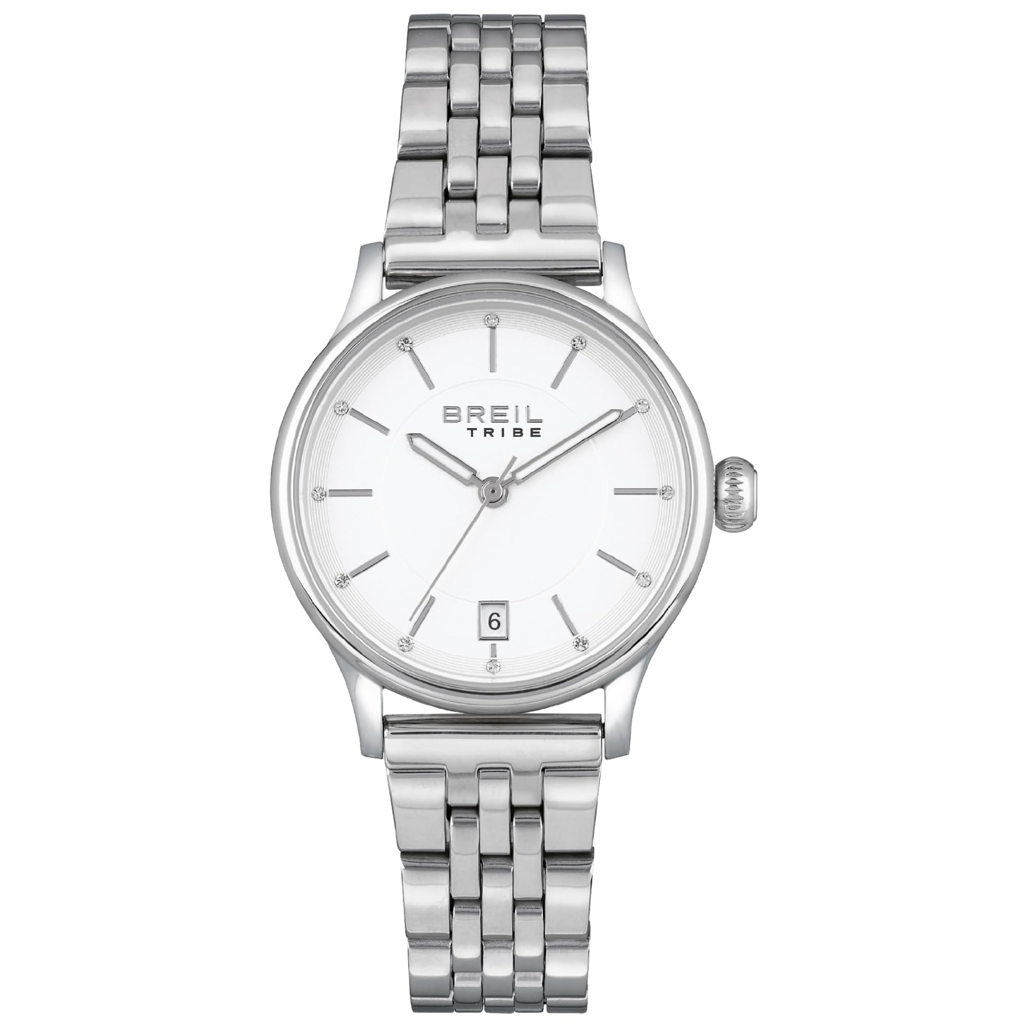Breil Ladys' Classy Watch Collection Mono-Colour White dial 3 Hands Quartz Movement and Steel Bracelet EW0495