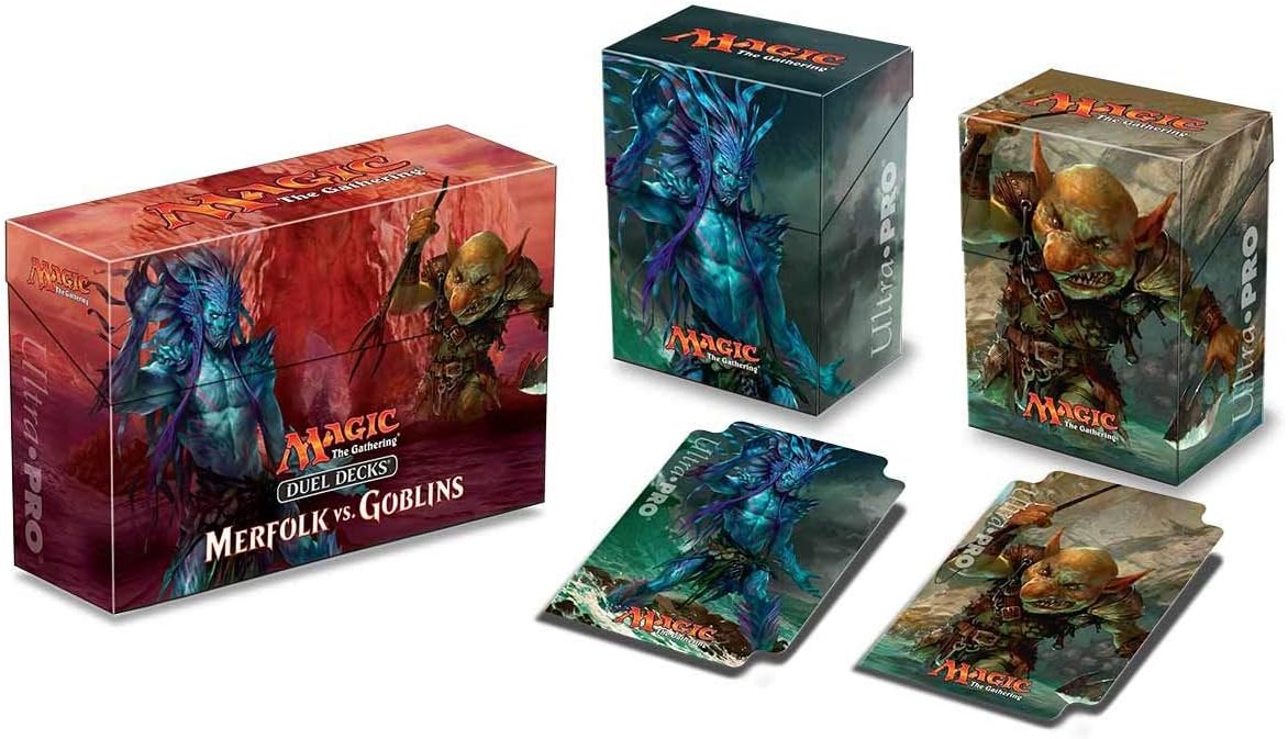 Ultra Pro Merfolk VS Goblins Duel Deck Box for Magic The Gathering MTG, Large