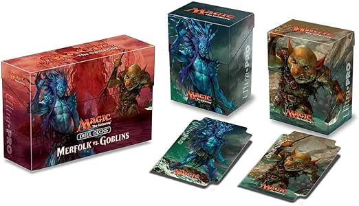 Ultra Pro Merfolk vs Goblins Duel Deck Box Combo: Amazon.es: Juguetes y juegos