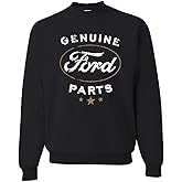 Tee Hunt Genuine Ford Parts Sweatshirt Distressed Ford Logo Sweater