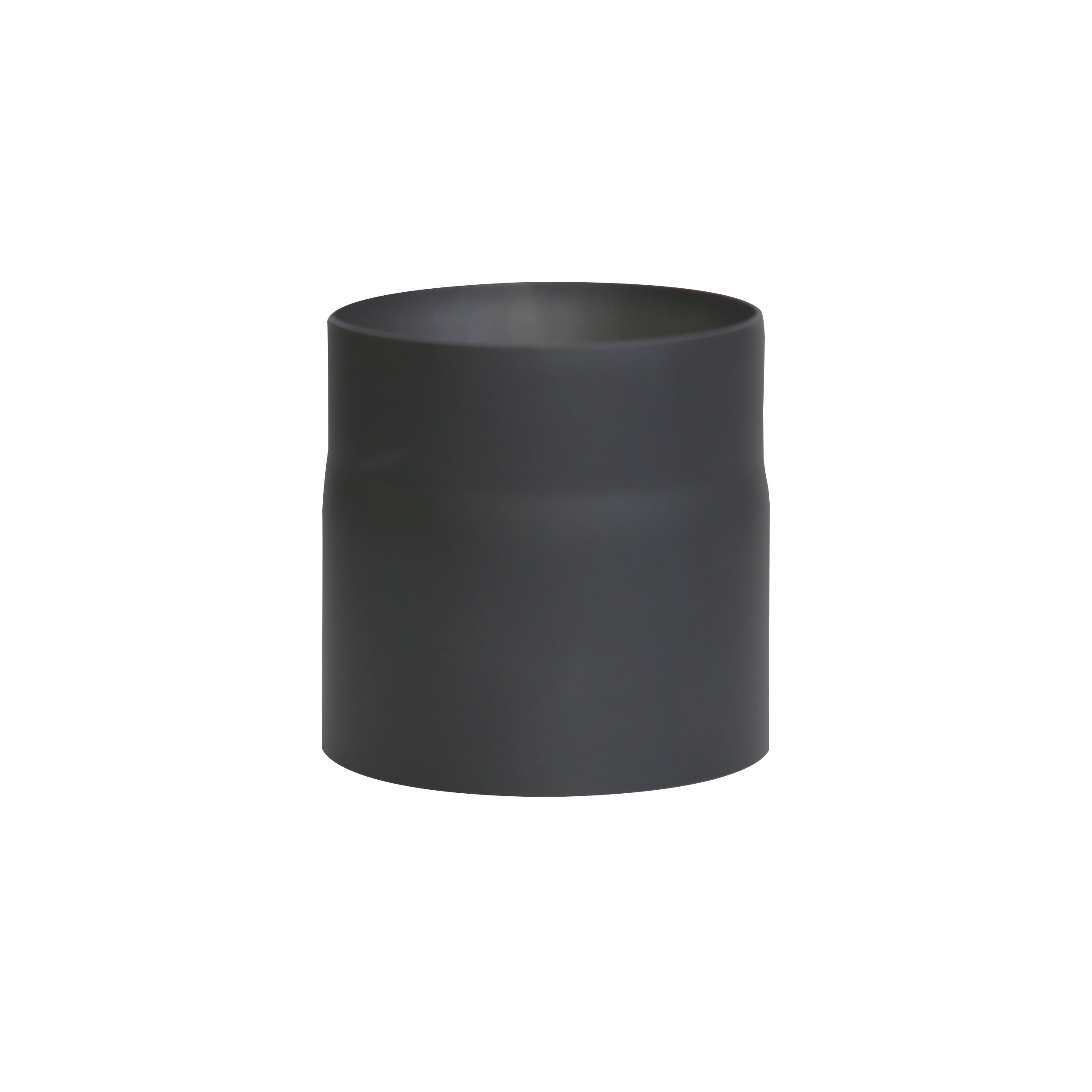 Kamino-Flam Ø 150 mm Steel Stove Pipe, Heat Resistant Senotherm Coating Flue Pipe for Stoves, approx. 150 mm Straight Length Chimney Pipe, Single Wall Pipe EN 1856-2 Standard, Black