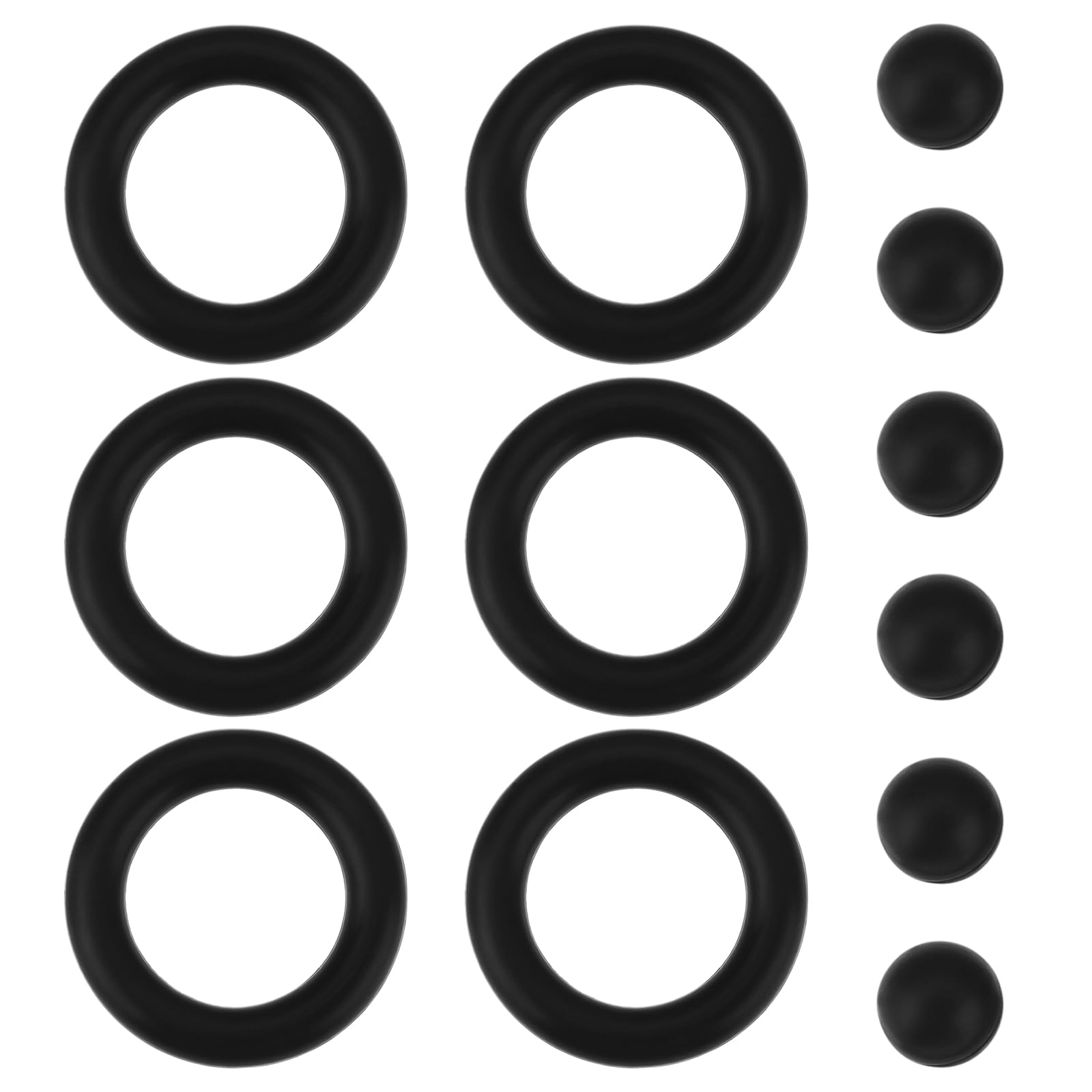 LT Easiyl 6 Sets Pressure Relief Device PRD Seal Kit 11x1.9mm O Ring with 4mm Pressure Ball Compatible with Triton Electric Shower Black