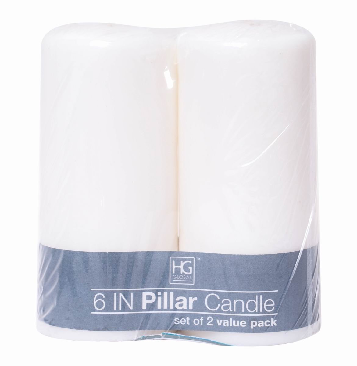 Hosley 2 Pack White Unscented Pillar Candles 3 x 6 Inch high. Ideal for Wedding Church Vigil Emergency Lanterns Spa Aromatherapy Party Reiki Candle Garden. W1