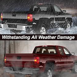 CROSSDESIGN Rear Tail Lights Compatible with Chevy