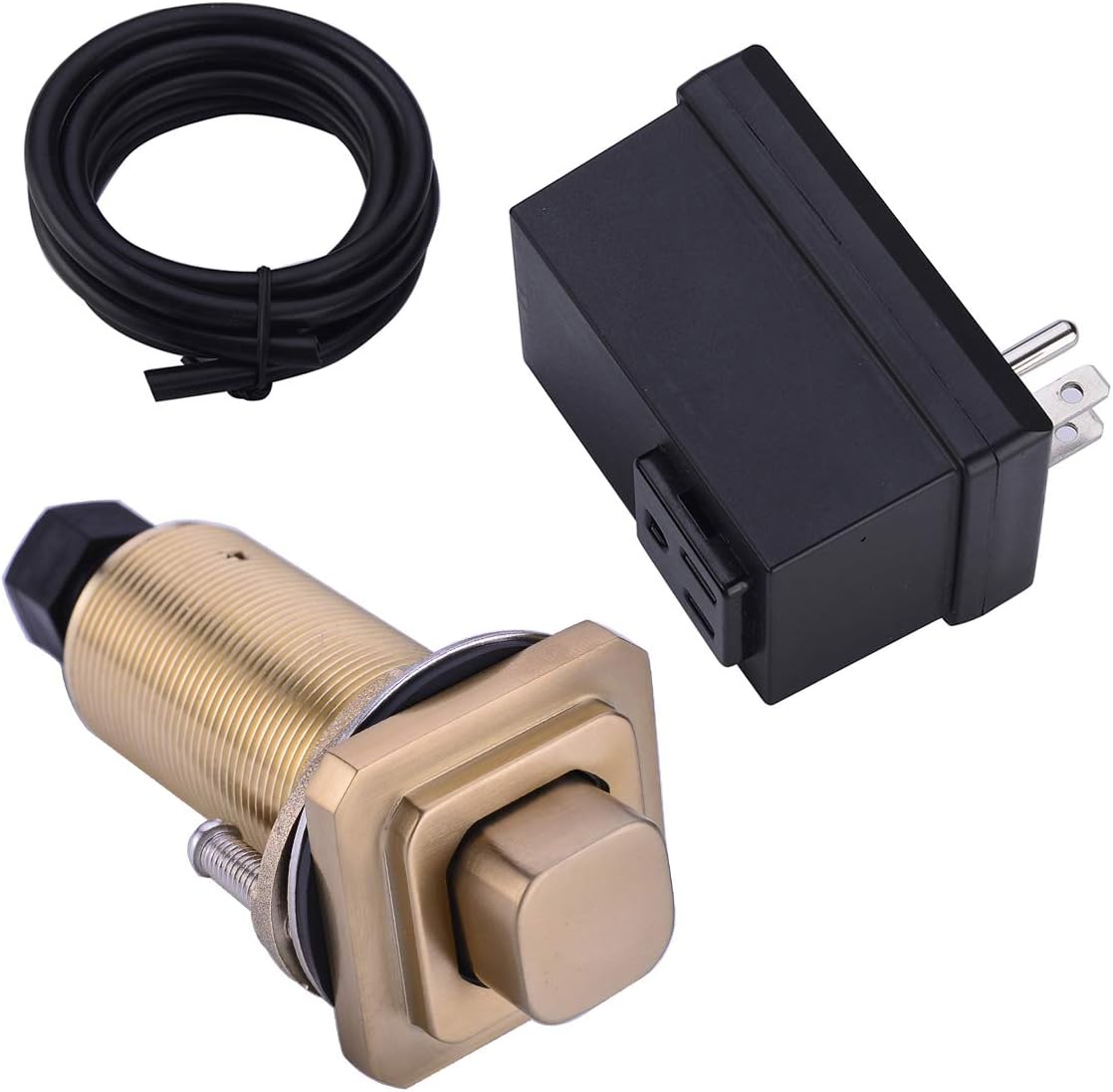 BESTILL SinkTop Garbage Disposal Air Switch Kit, Champagne Bronze Full