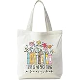 GemsLives Book Lovers Gifts for Women - Cute Canvas Tote Bag Gifts for Women Adults, Book Lovers, Librarians&Readers,Perfect for Bookish Gifts,Mothers Day