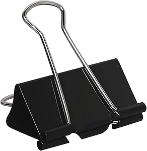 Extra Large Binder Clips 2 Inch (48 Pack), Big Paper Clamps for Office and Home Supplies, Black