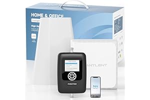 ANNTLENT Cell Phone Booster for All Carriers | Smart APP & Screen Help Install | Up to 5,500 sq ft | Boosts 5G 4G LTE Signal on Band 2,4,5,12,13 and 17 for Verizon, AT&T, T-Mobile & More | FCC Approved