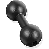 20mm to 20mm Ball Mount Arm, Black Aluminum Alloy Ball Adapter Double Balls Mount Extension Connector for Secure Attachment for Mounting Arm with 20 mm Connections Compatible with 20 mm Mounting Arms